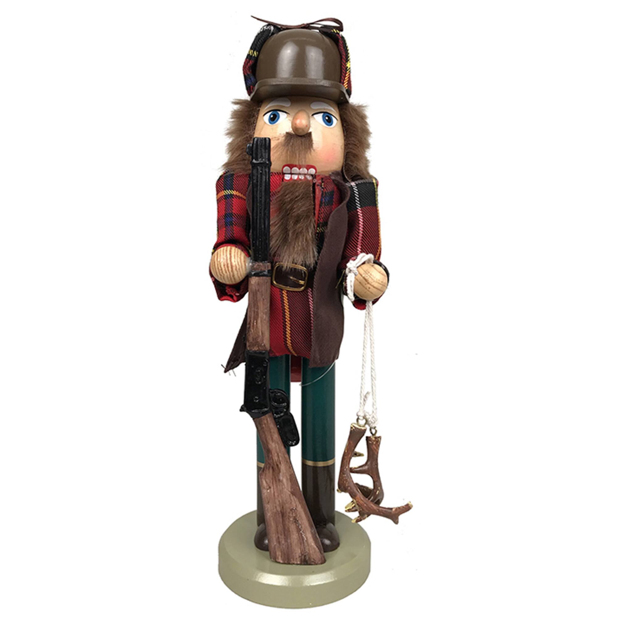 Santa's Workshop 14" Retro Deer Hunter Nutcracker